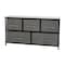 Flash Furniture Black/Gray 5 Drawer Storage Chest Organizer WX-5L206-X-BK-GR-GG - alternate 5